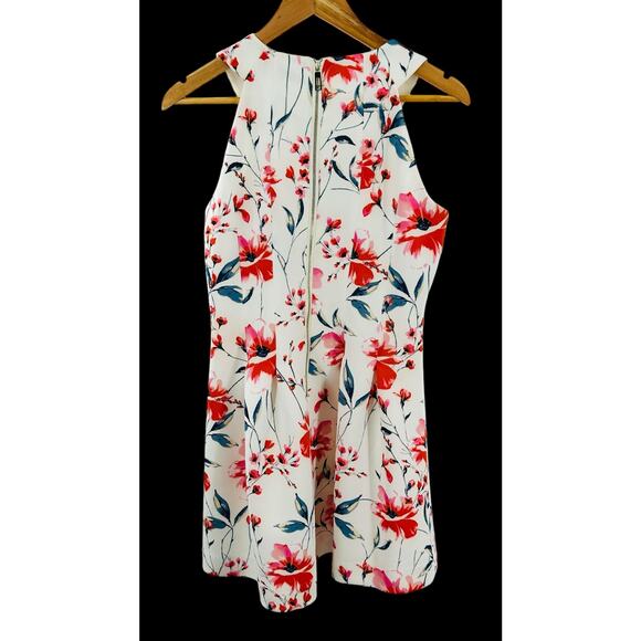 Ivanka Trump Floral Print‎ Scuba Crepe Fit-And-Flare Dress Women's Size 8** - Picture 5 of 10